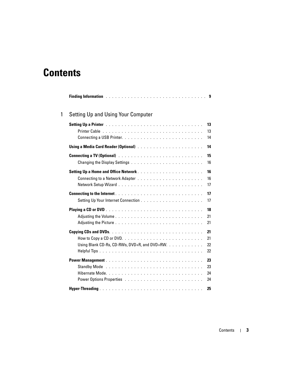 Dell Dimension 5100C User Manual | Page 3 / 128