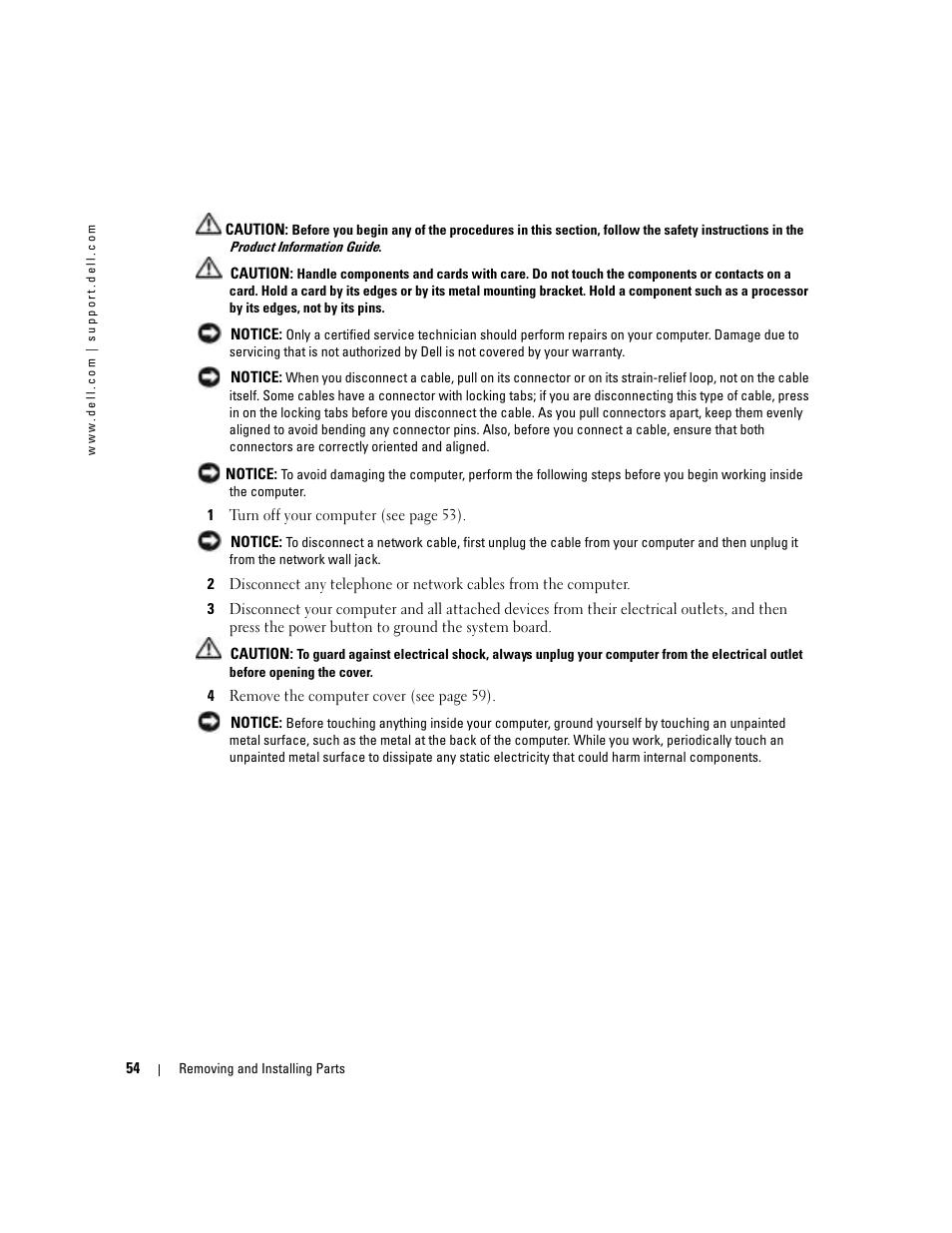 Dell Dimension 5100C User Manual | Page 54 / 128
