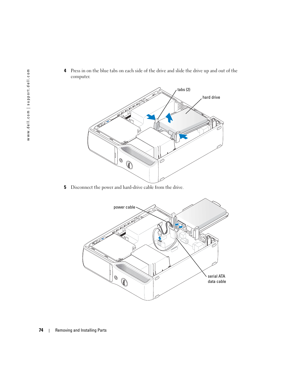 Dell Dimension 5100C User Manual | Page 74 / 128