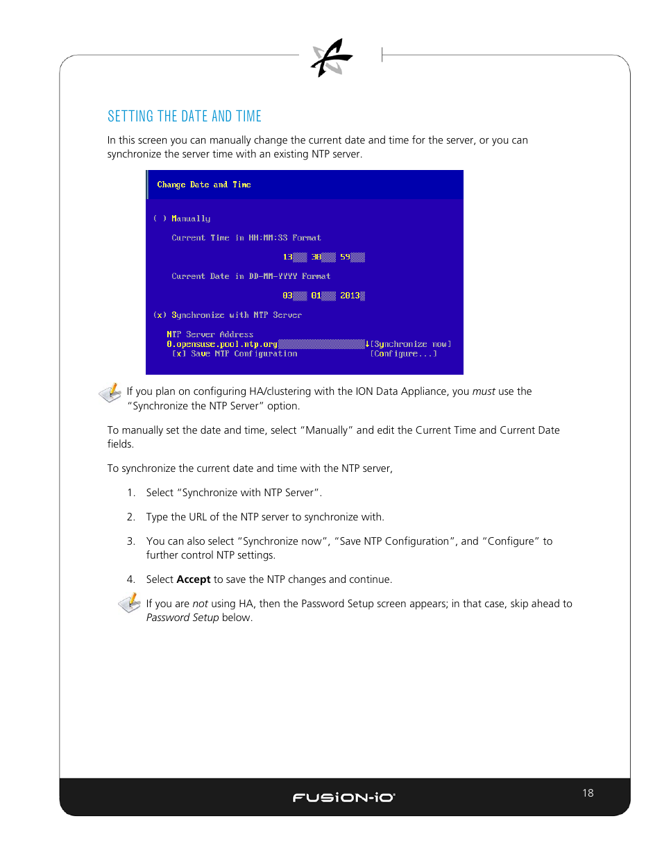 Setting the date and time | Dell Acceleration Appliances for Databases User Manual | Page 25 / 89