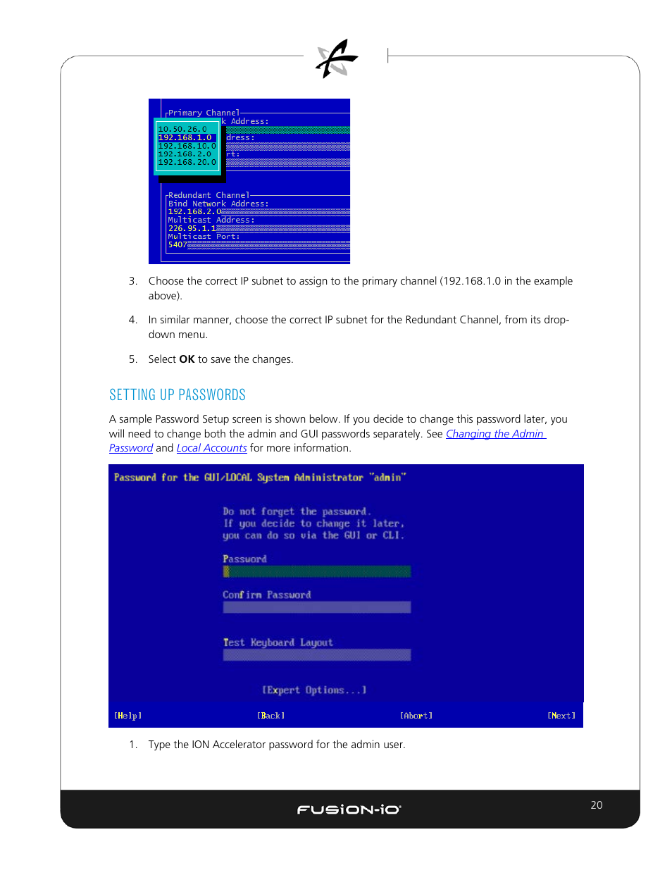 Setting up passwords | Dell Acceleration Appliances for Databases User Manual | Page 27 / 89