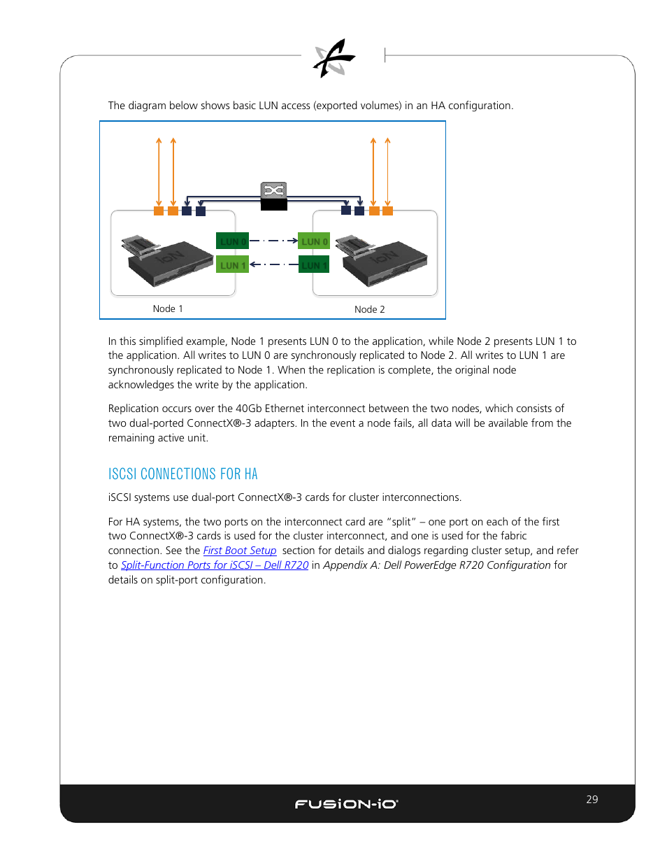 Iscsi connections for ha | Dell Acceleration Appliances for Databases User Manual | Page 36 / 89