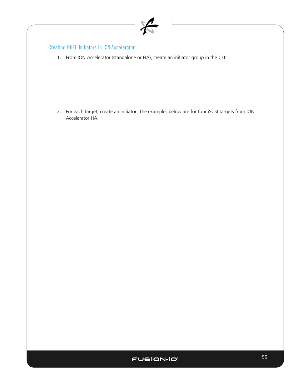 Creating rhel initiators in ion accelerator | Dell Acceleration Appliances for Databases User Manual | Page 62 / 89