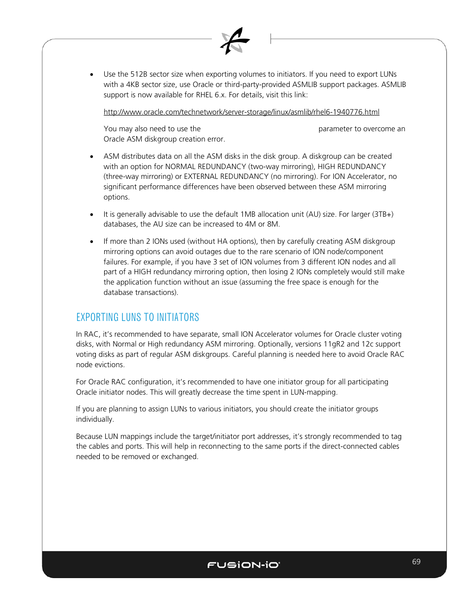 Exporting luns to initiators | Dell Acceleration Appliances for Databases User Manual | Page 76 / 89