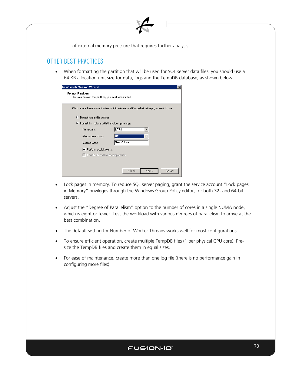 Other best practices | Dell Acceleration Appliances for Databases User Manual | Page 80 / 89