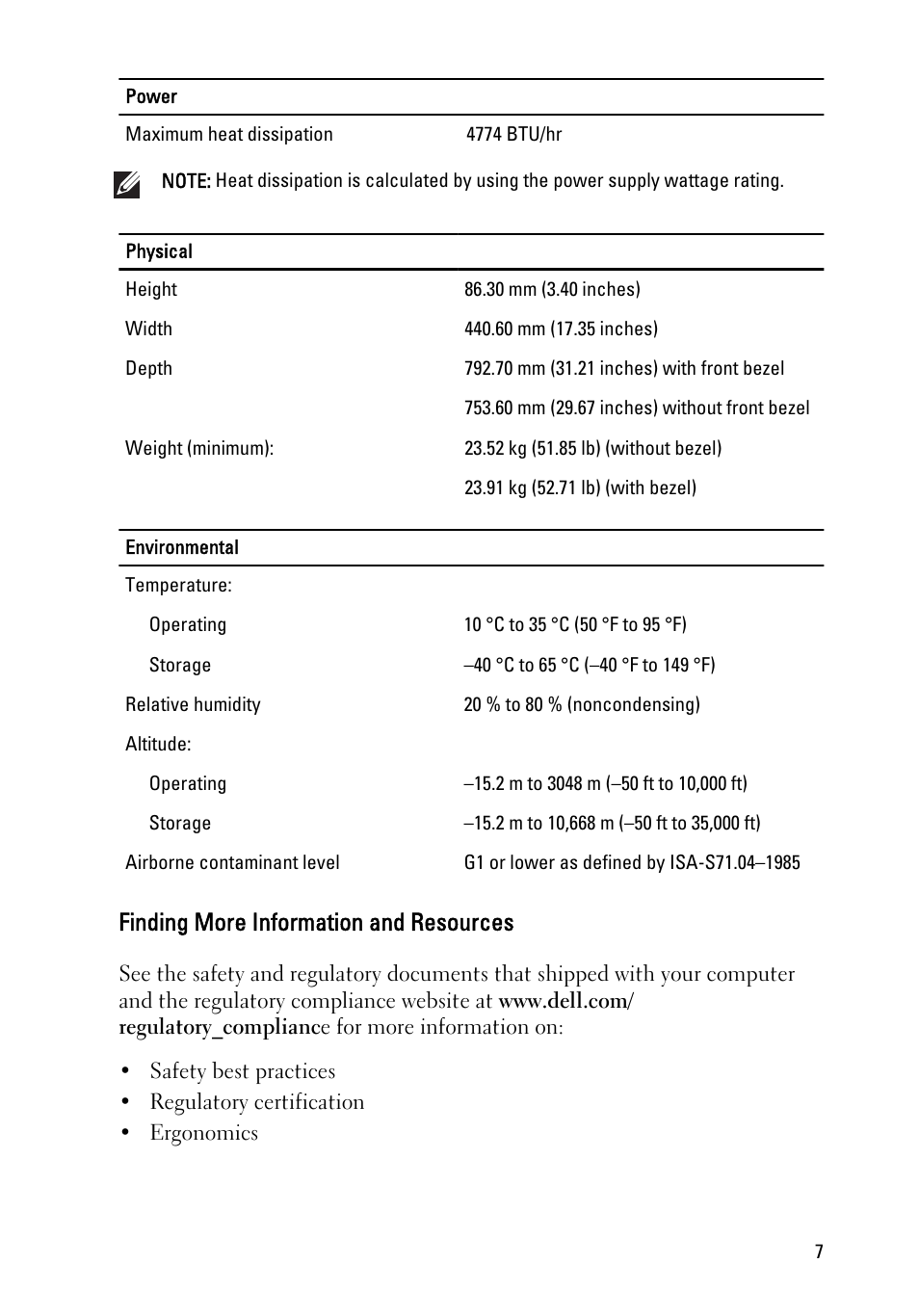 Finding more information and resources | Dell Precision R5500 (Early 2011) User Manual | Page 7 / 8