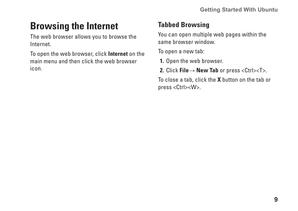 Browsing the internet | Dell Inspiron Zino (300, Late 2009) User Manual | Page 11 / 24