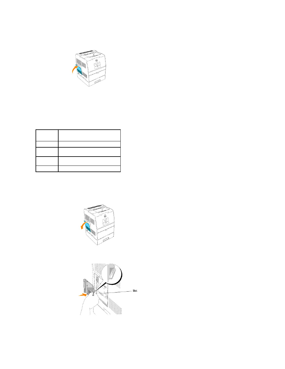 Installing a multi protocol card | Dell 3100cn Color Laser Printer User Manual | Page 22 / 219