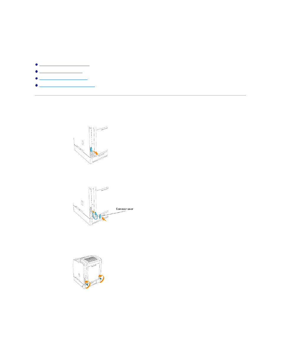 Removing options, Removing the optional duplex module | Dell 3100cn Color Laser Printer User Manual | Page 60 / 219