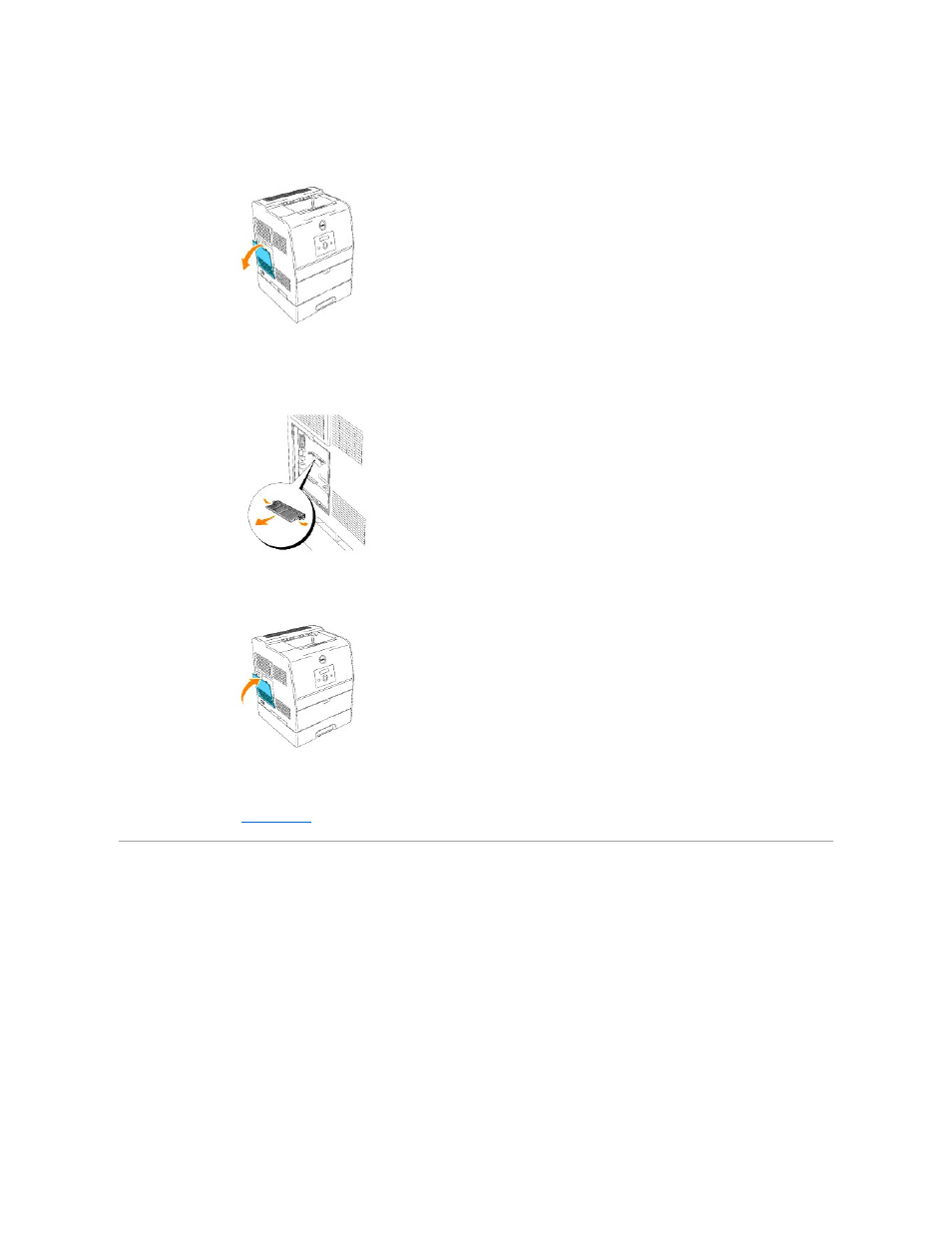 Removing the optional multi protocol card | Dell 3100cn Color Laser Printer User Manual | Page 64 / 219