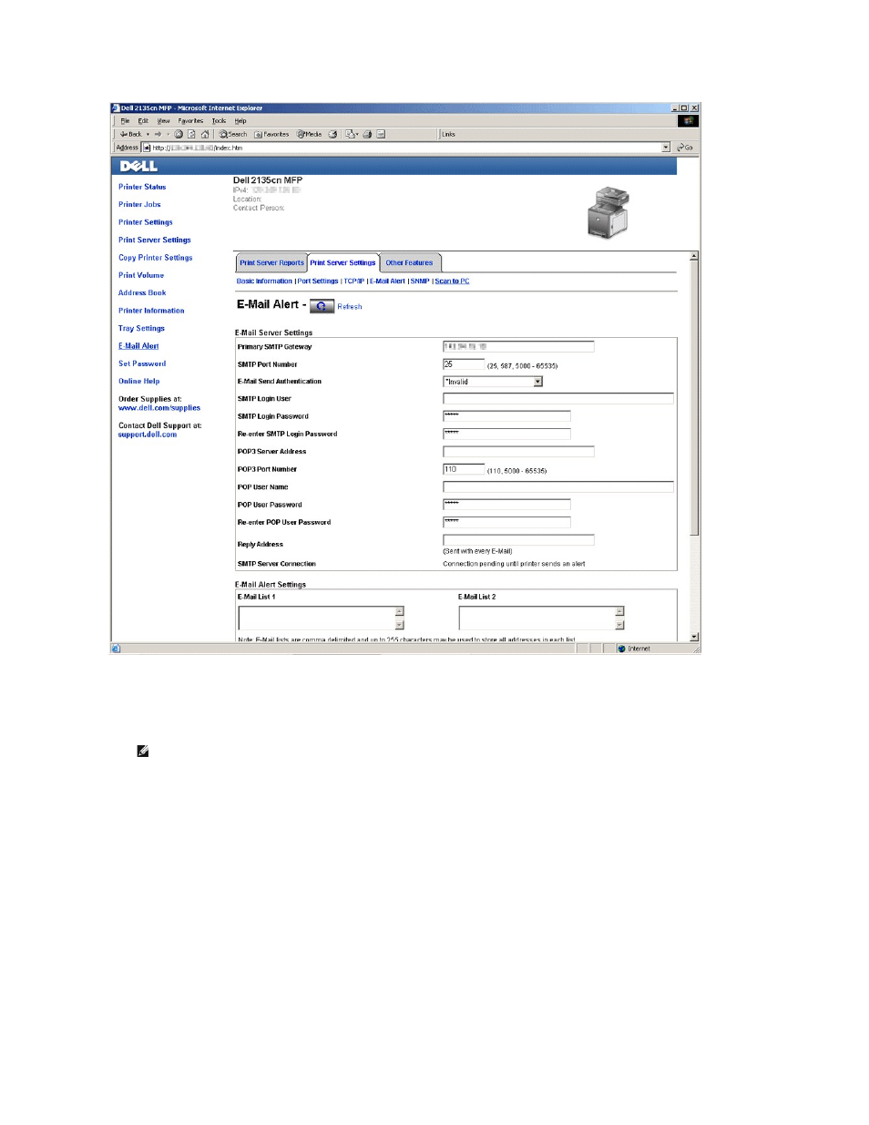 Registering a new user | Dell 2135cn Color Laser Printer User Manual | Page 104 / 260