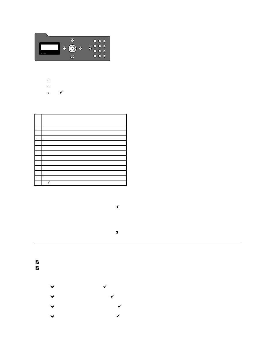 Setting the time and date, Keypad letters and numbers, Changing numbers or names | Inserting a pause | Dell 2135cn Color Laser Printer User Manual | Page 109 / 260