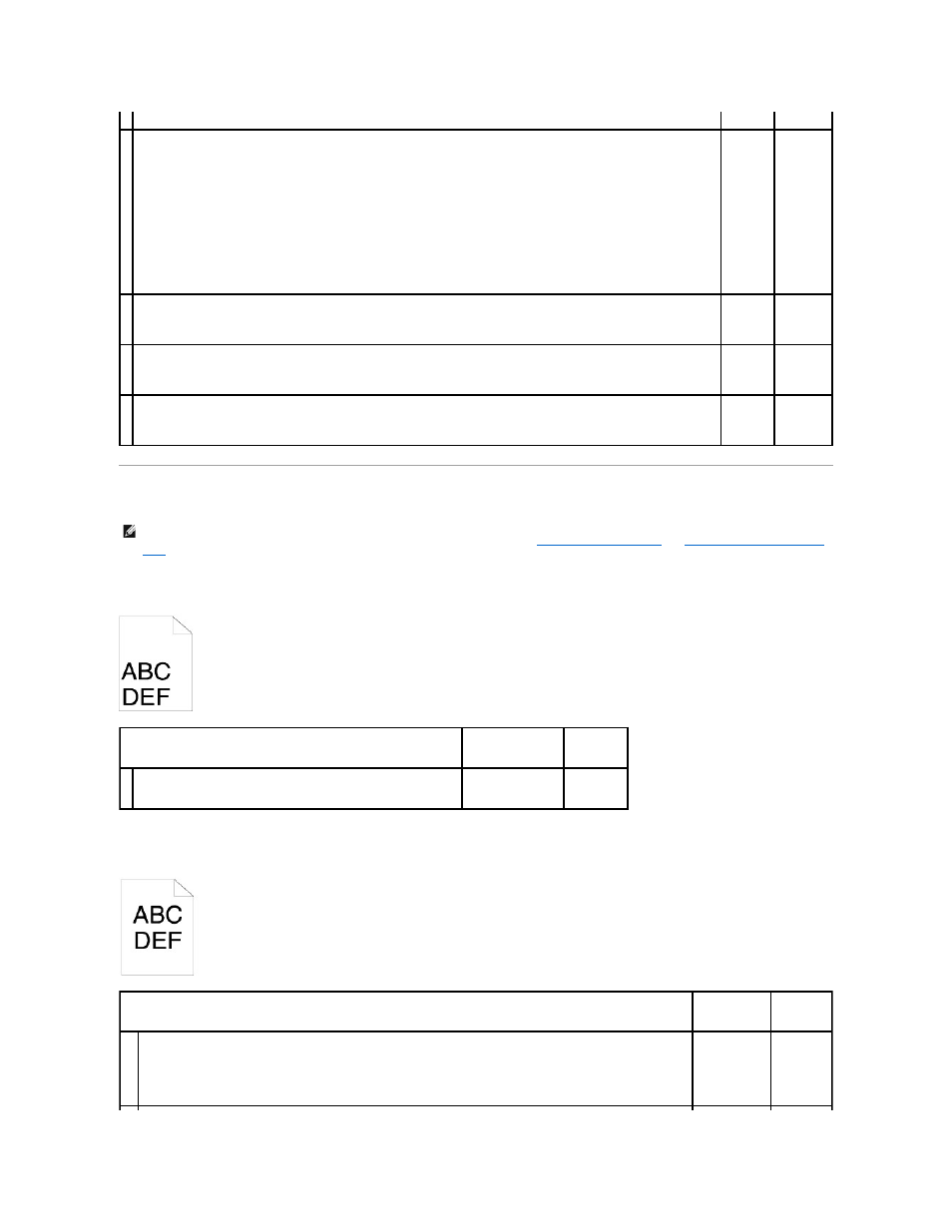 Jam/alignment problems, The top and side margins are incorrect, The color registration is out of alignment | Dell 2135cn Color Laser Printer User Manual | Page 151 / 260