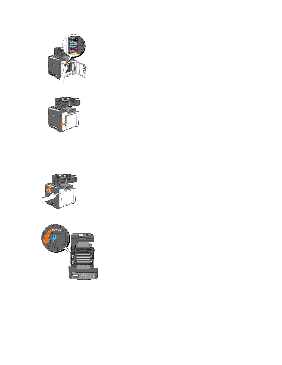 Replacing the print head device (phd) unit | Dell 2135cn Color Laser Printer User Manual | Page 172 / 260