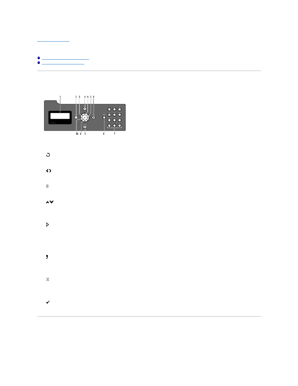 Operator panel, Using the operator panel buttons, Printing a panel settings page | Dell 2135cn Color Laser Printer User Manual | Page 18 / 260