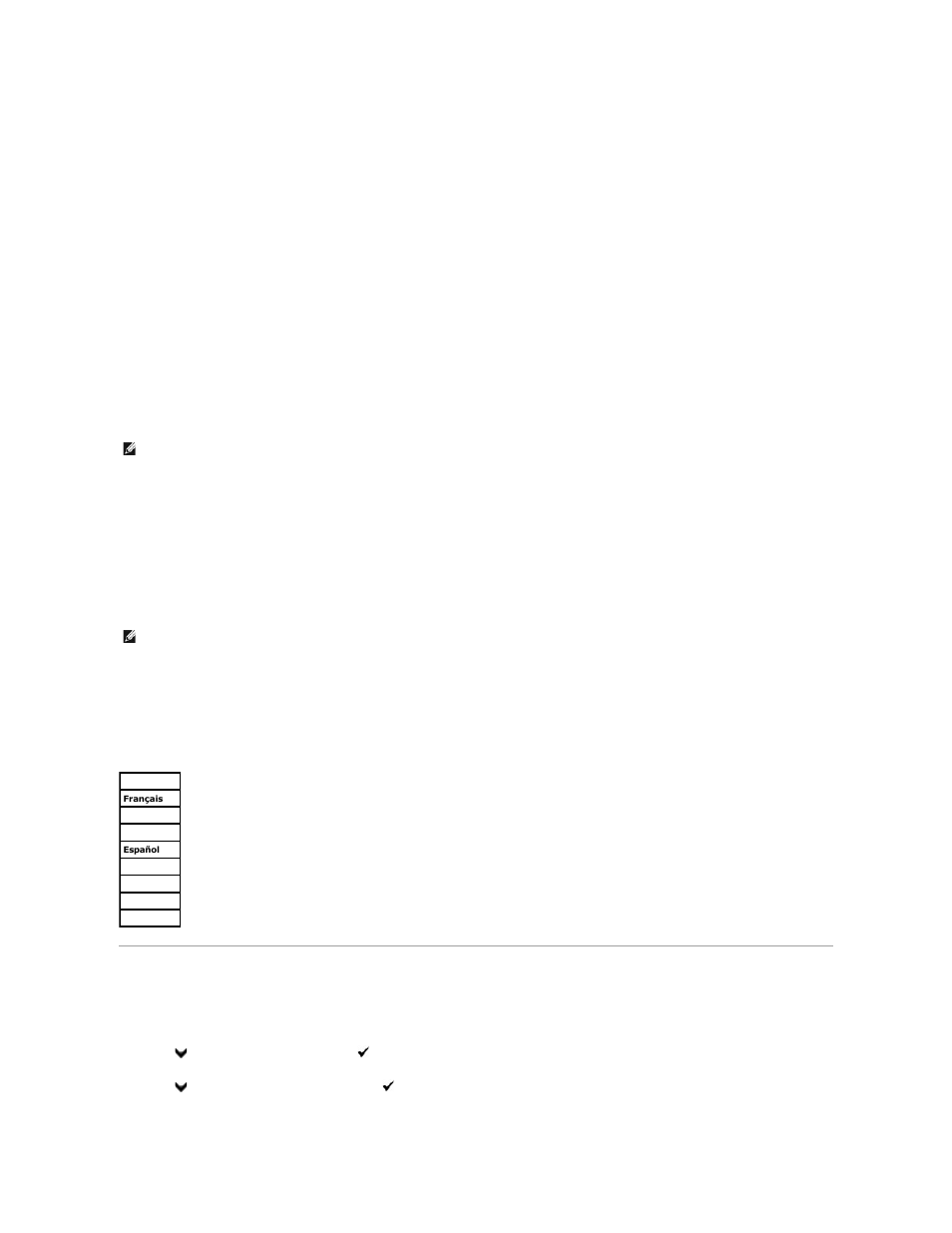 Setting panel lock, Panel language | Dell 2135cn Color Laser Printer User Manual | Page 70 / 260