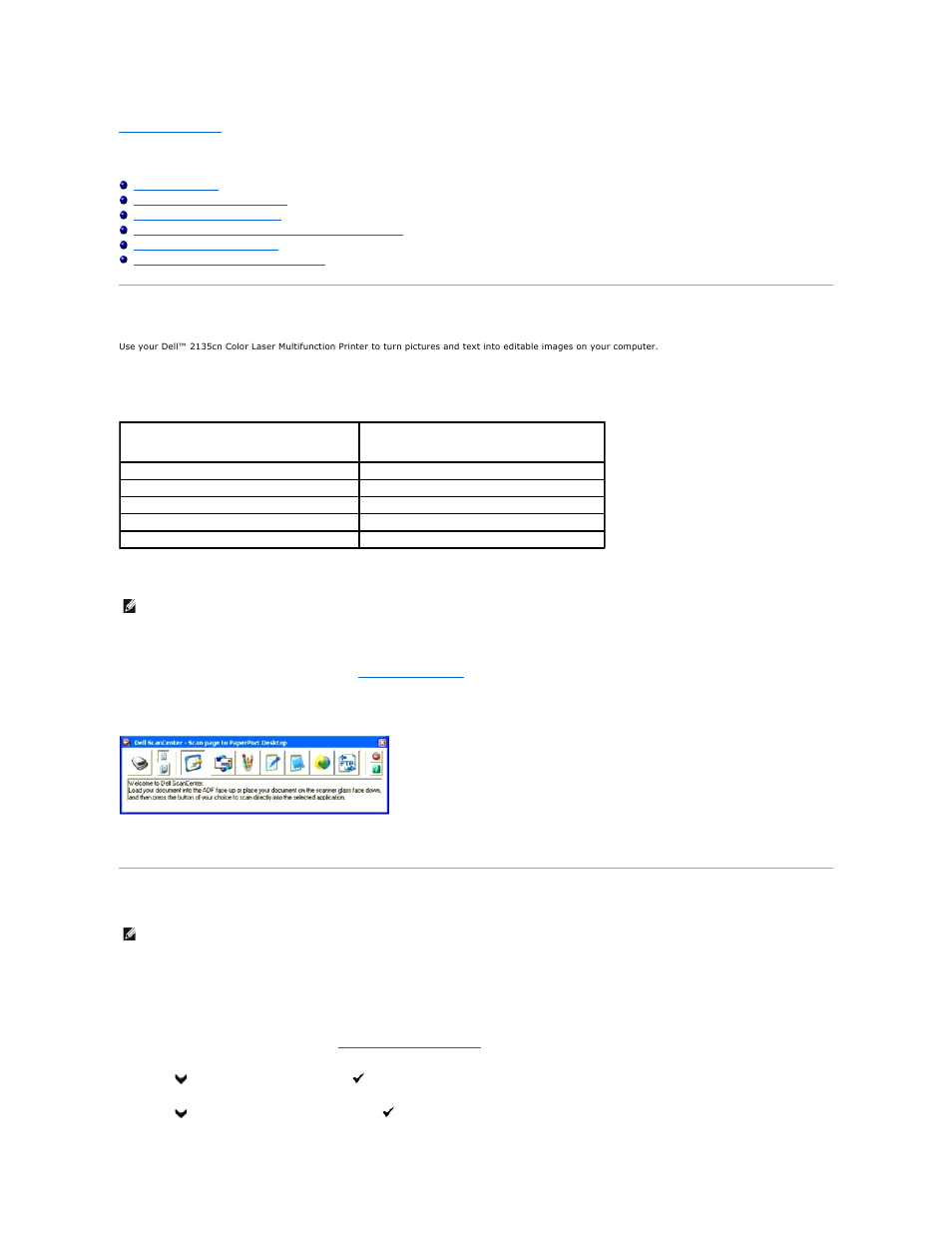 Scanning, Scanning overview, Scanning from the operator panel | Dell 2135cn Color Laser Printer User Manual | Page 90 / 260