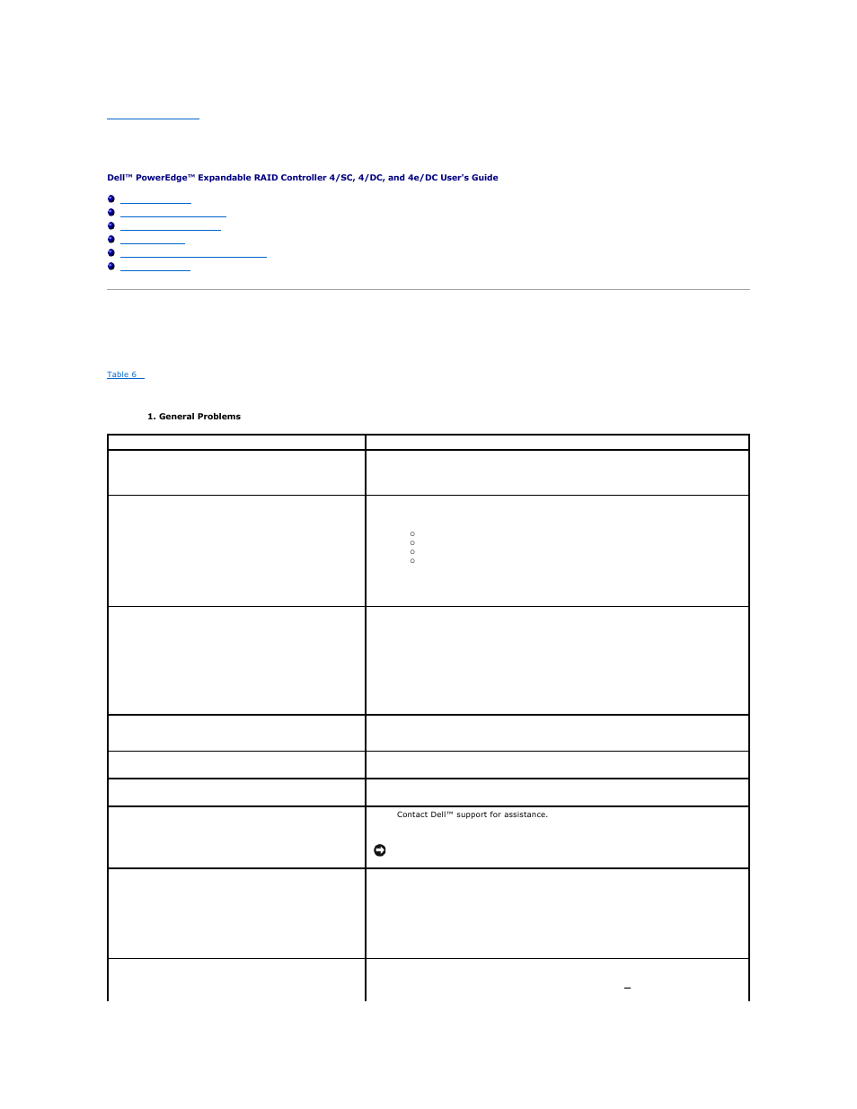 Troubleshooting, General problems | Dell PERC 4/DC User Manual | Page 40 / 92
