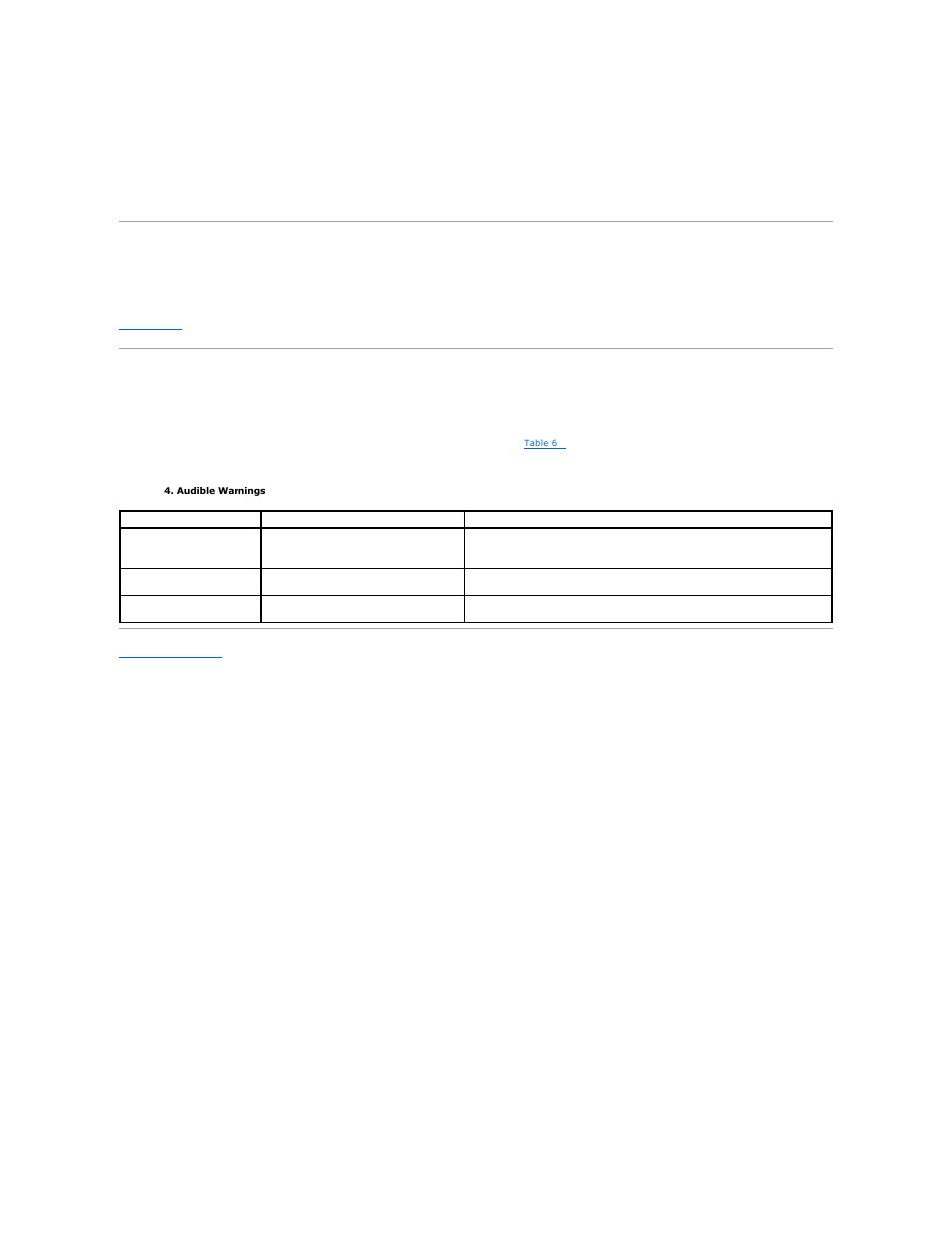Scsi cable and connector problems, Audible warnings | Dell PERC 4/DC User Manual | Page 43 / 92