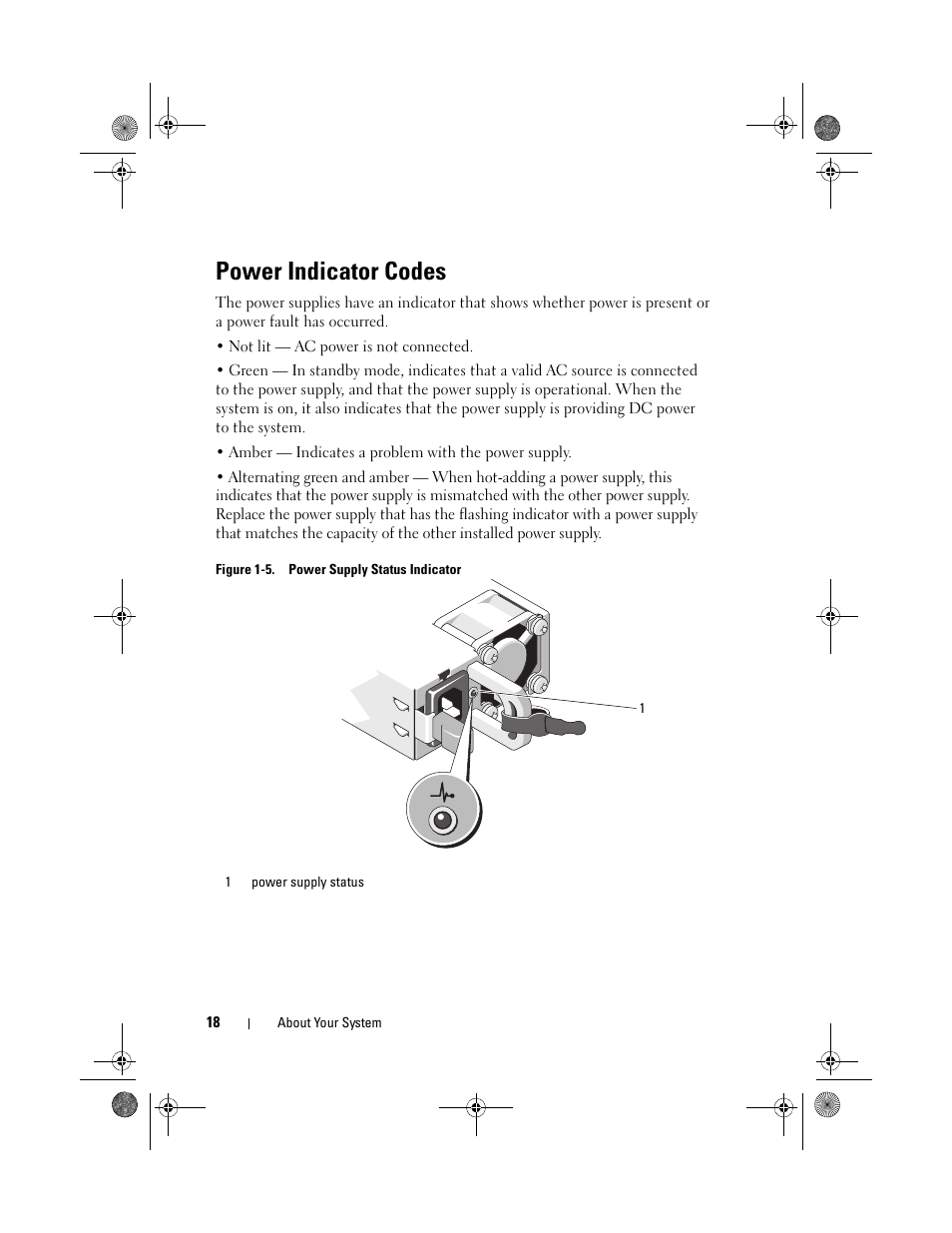 Power indicator codes | Dell PowerVault DL2200 User Manual | Page 18 / 164