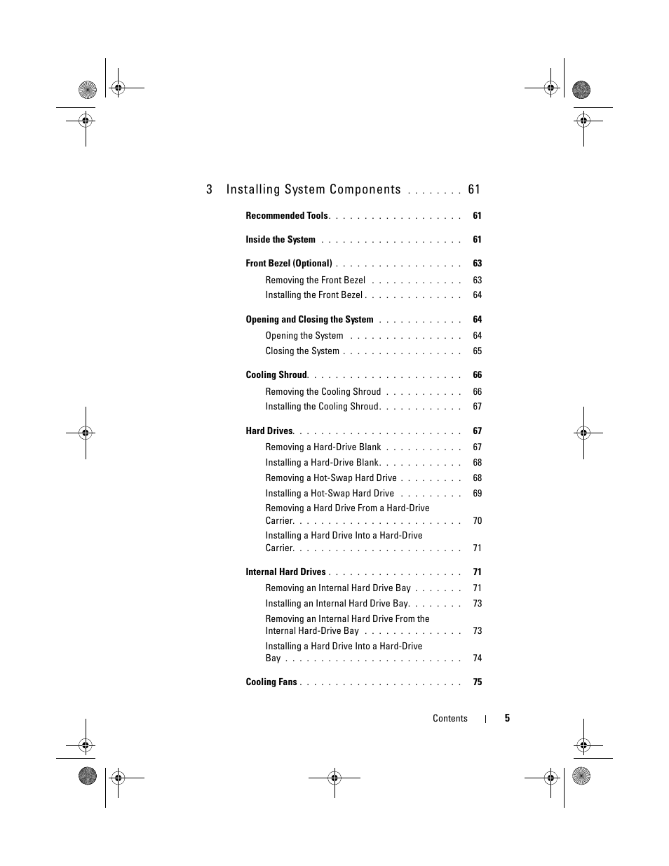 3installing system components | Dell PowerVault DL2200 User Manual | Page 5 / 164