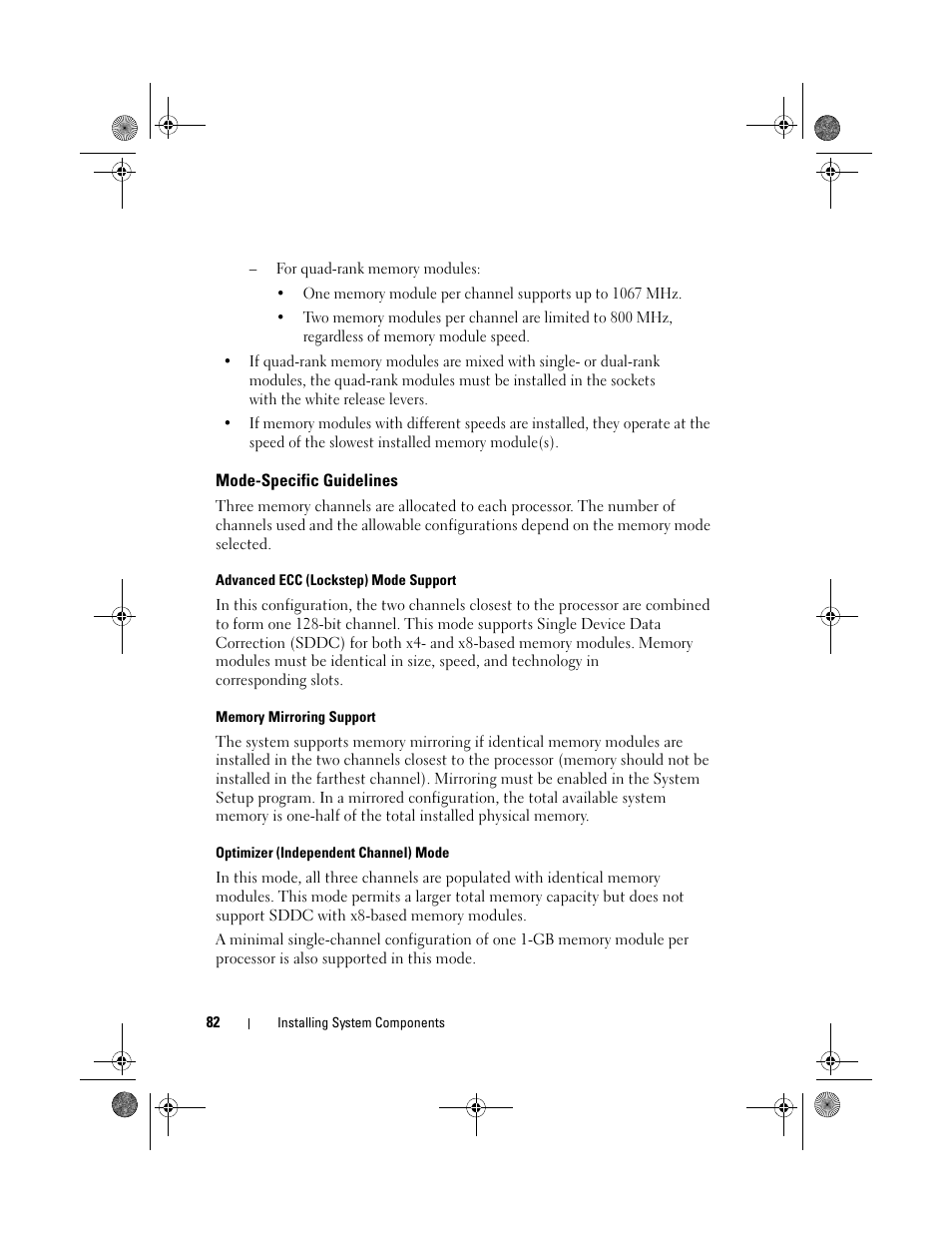 Mode-specific guidelines | Dell PowerVault DL2200 User Manual | Page 82 / 164