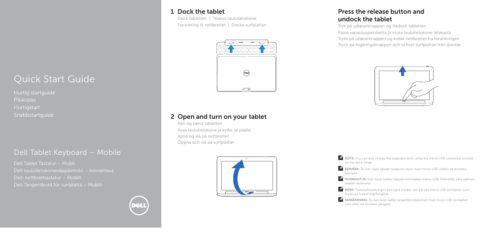 Dell Venue 11 Pro (5130-32Bit) User Manual | 2 pages