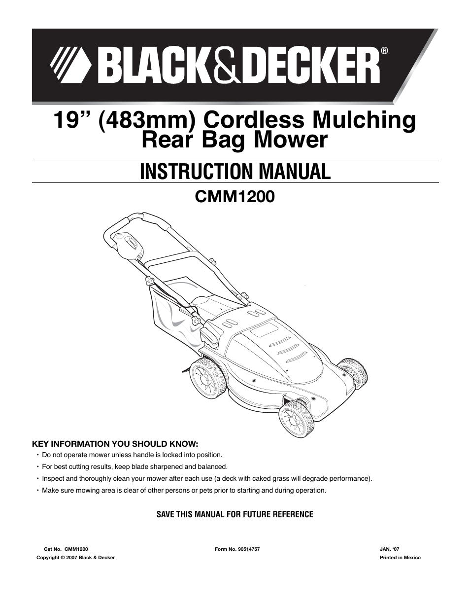 Black & Decker 90514757 User Manual | 32 pages