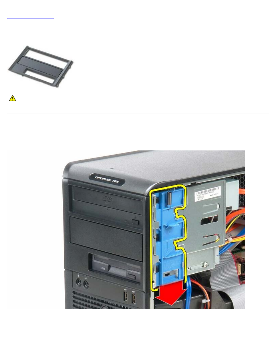 Drive cover, Removing the drive cover | Dell OptiPlex 780 User Manual | Page 50 / 89