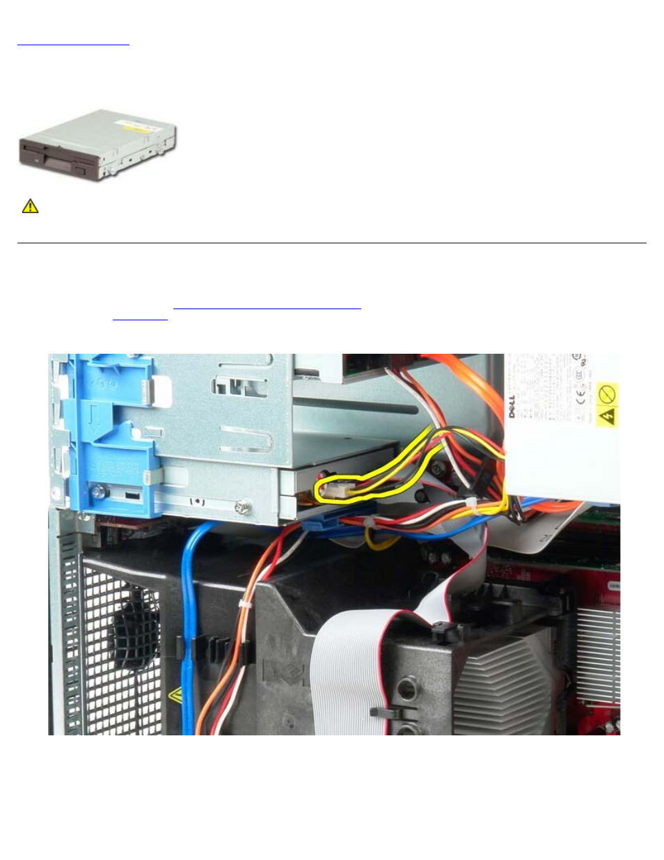 Floppy drive, Removing the floppy drive | Dell OptiPlex 780 User Manual | Page 54 / 89