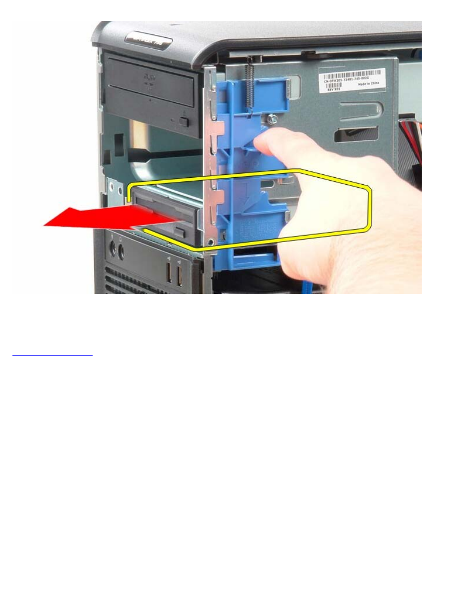 Replacing the floppy drive | Dell OptiPlex 780 User Manual | Page 57 / 89