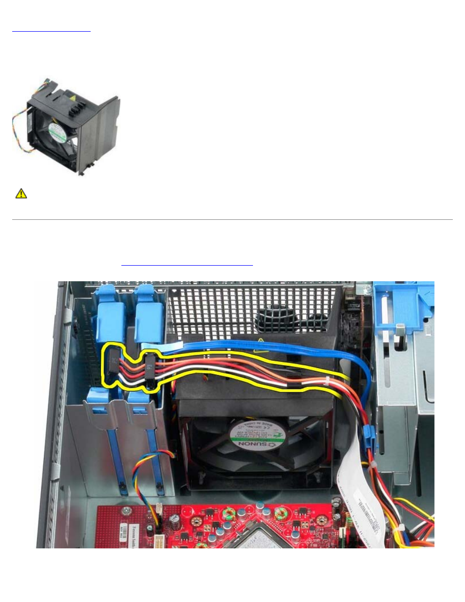 System fan, Removing the system fan | Dell OptiPlex 780 User Manual | Page 58 / 89