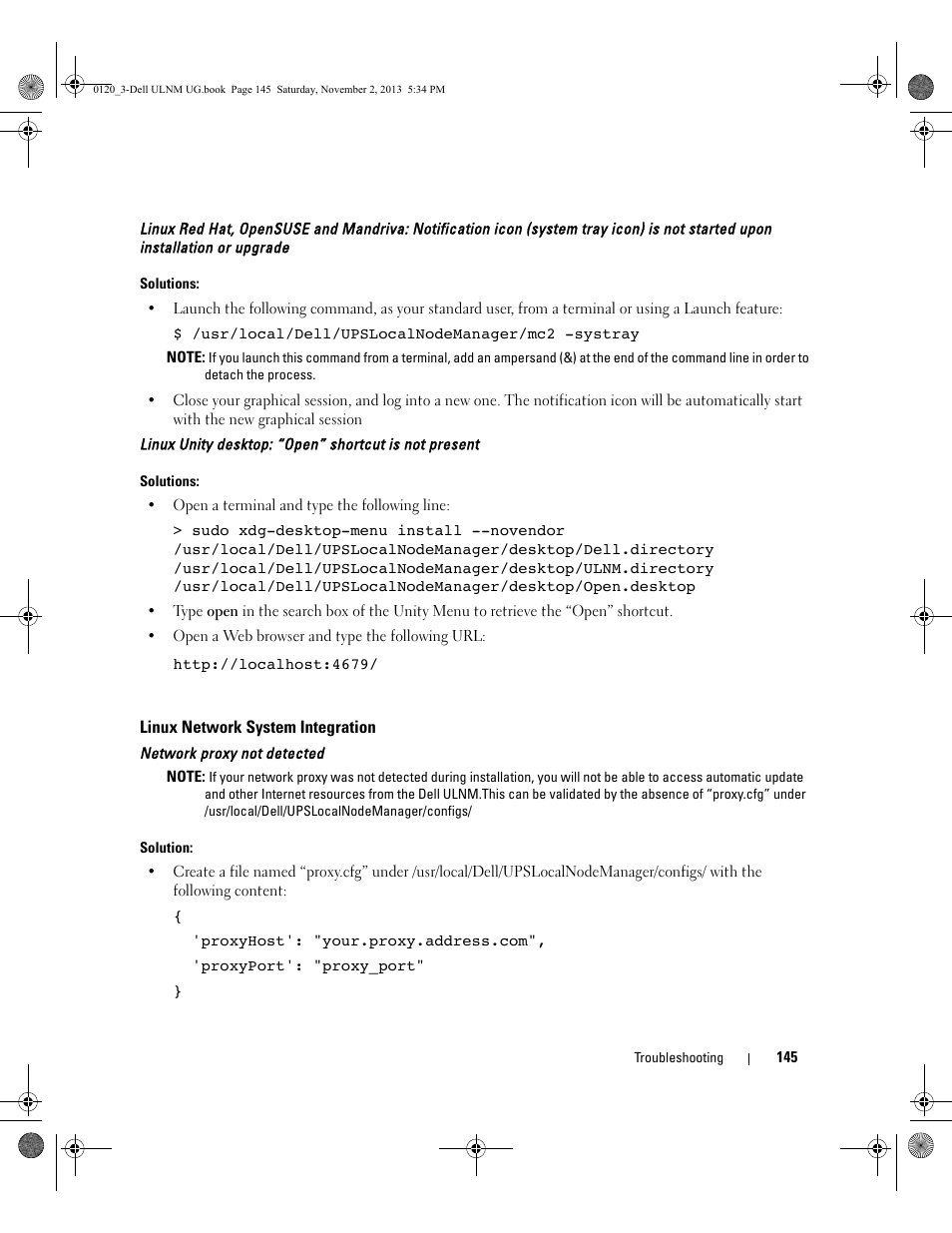 Linux network system integration | Dell UPS 1000T User Manual | Page 145 / 147