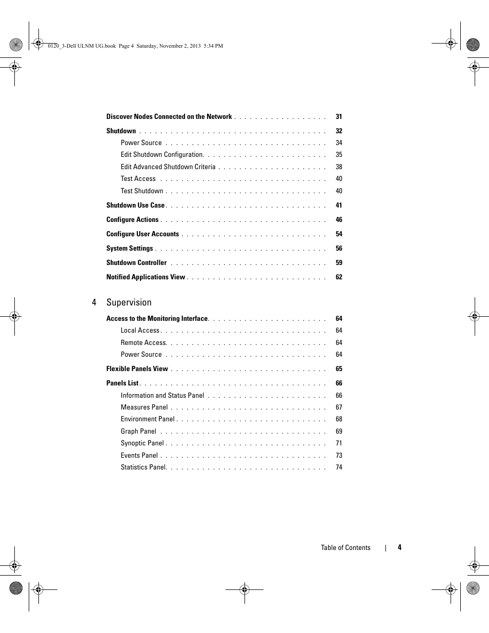 4 supervision | Dell UPS 1000T User Manual | Page 4 / 147