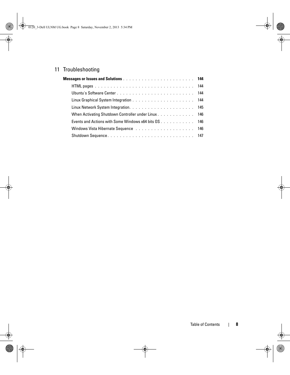 11 troubleshooting | Dell UPS 1000T User Manual | Page 8 / 147