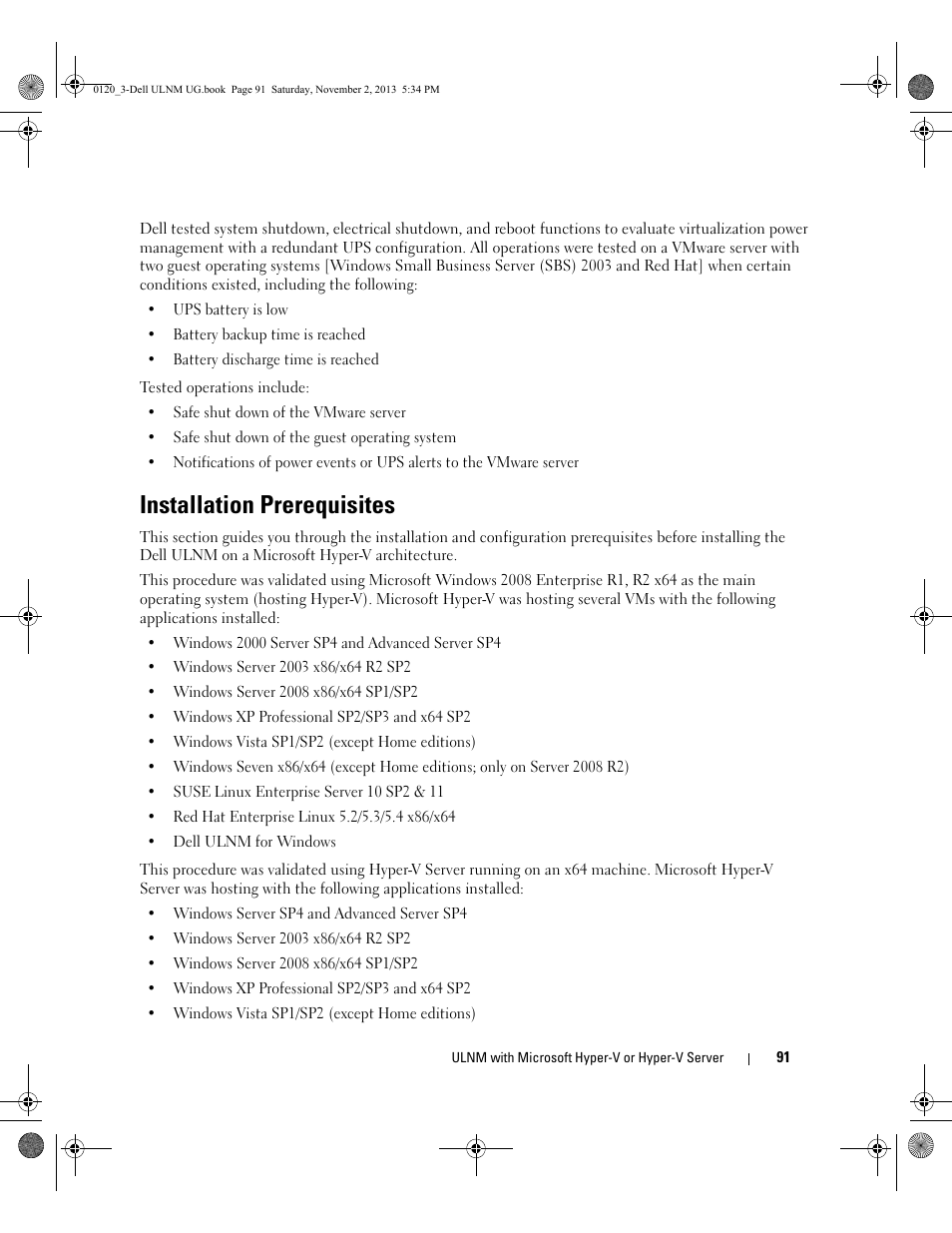 Installation prerequisites | Dell UPS 1000T User Manual | Page 91 / 147