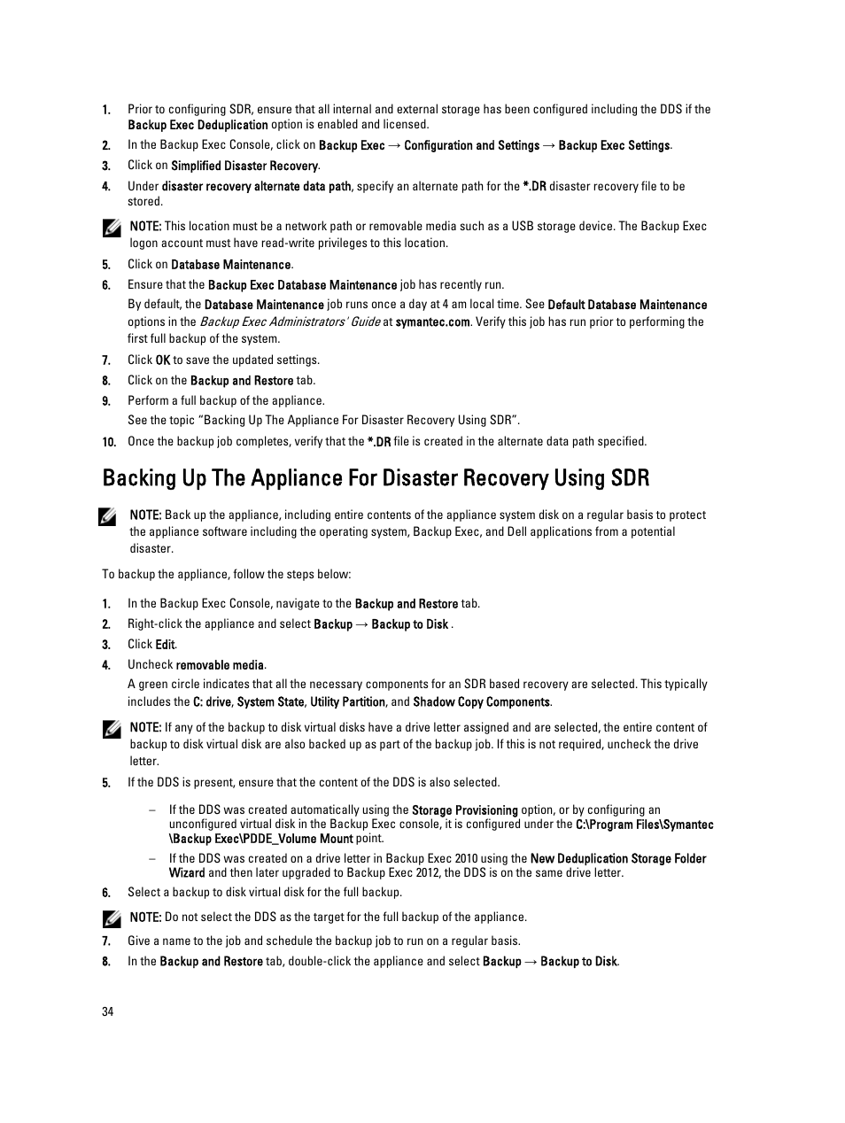Dell PowerVault DL2000 User Manual | Page 34 / 69
