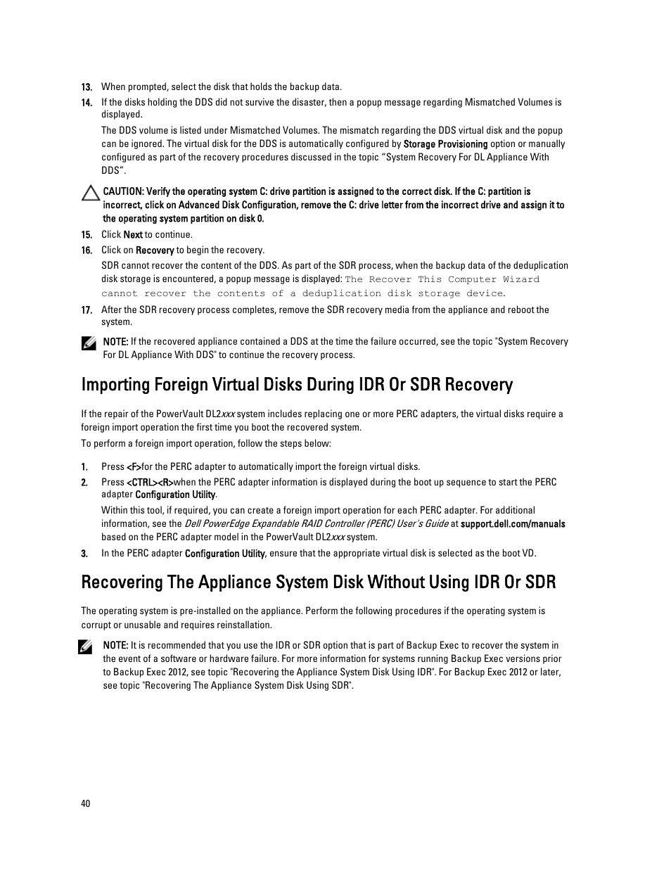Dell PowerVault DL2000 User Manual | Page 40 / 69