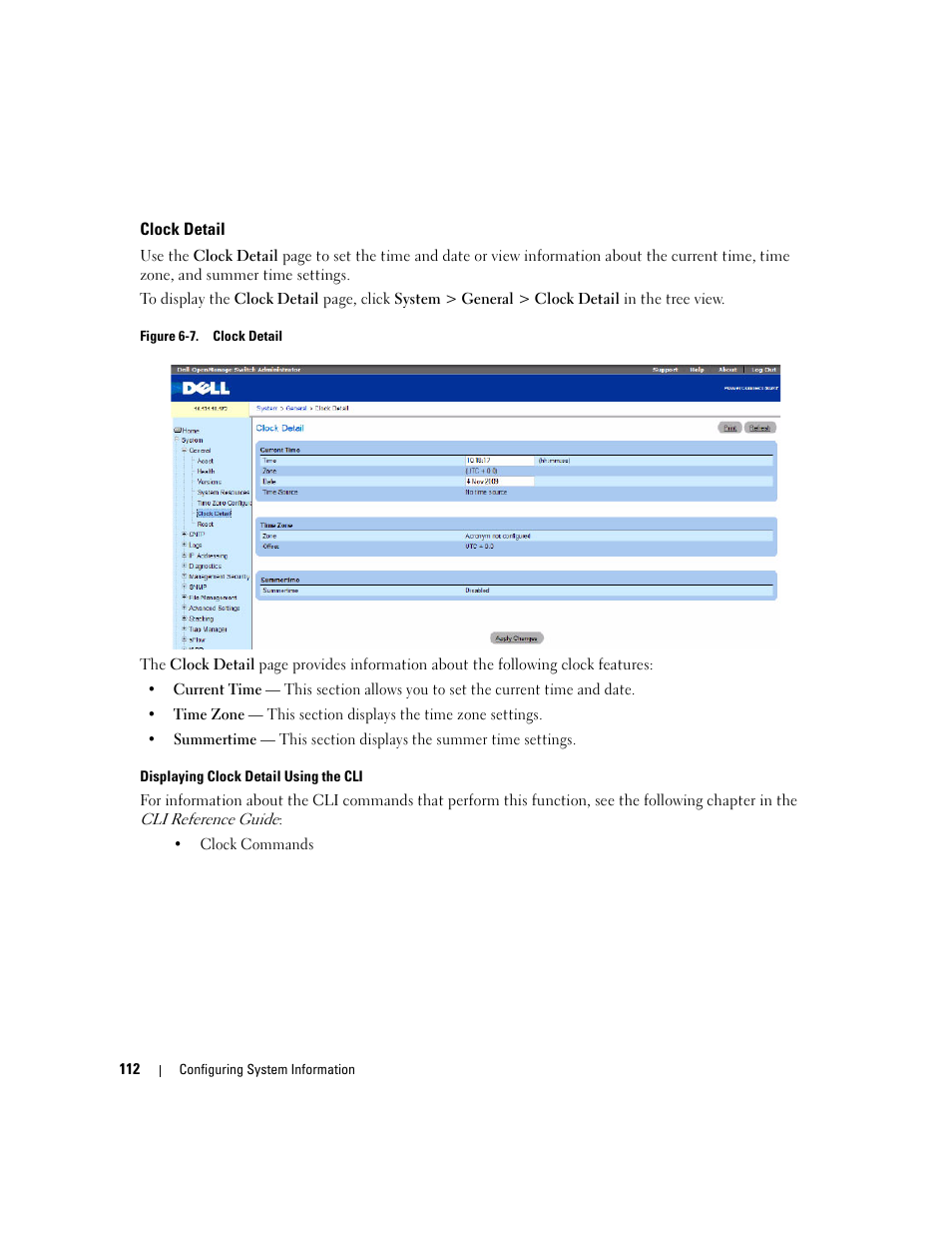 Clock detail | Dell POWEREDGE M1000E User Manual | Page 114 / 737