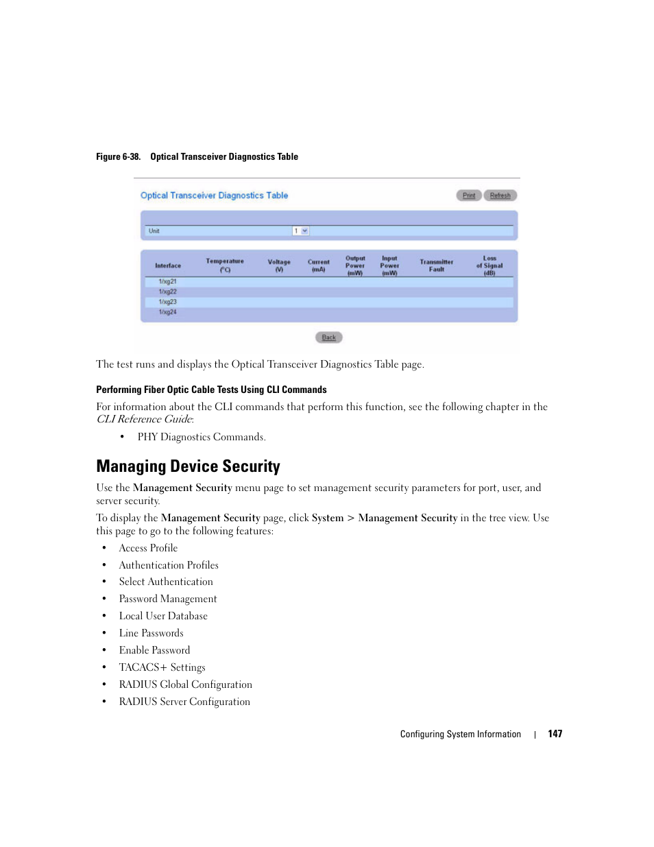 Managing device security | Dell POWEREDGE M1000E User Manual | Page 149 / 737