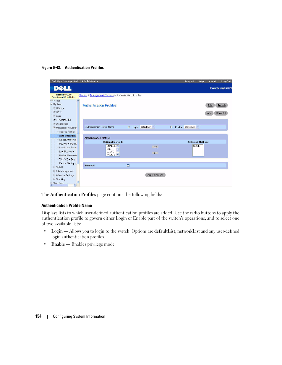 Dell POWEREDGE M1000E User Manual | Page 156 / 737