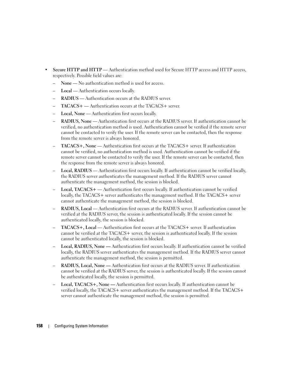 Dell POWEREDGE M1000E User Manual | Page 160 / 737