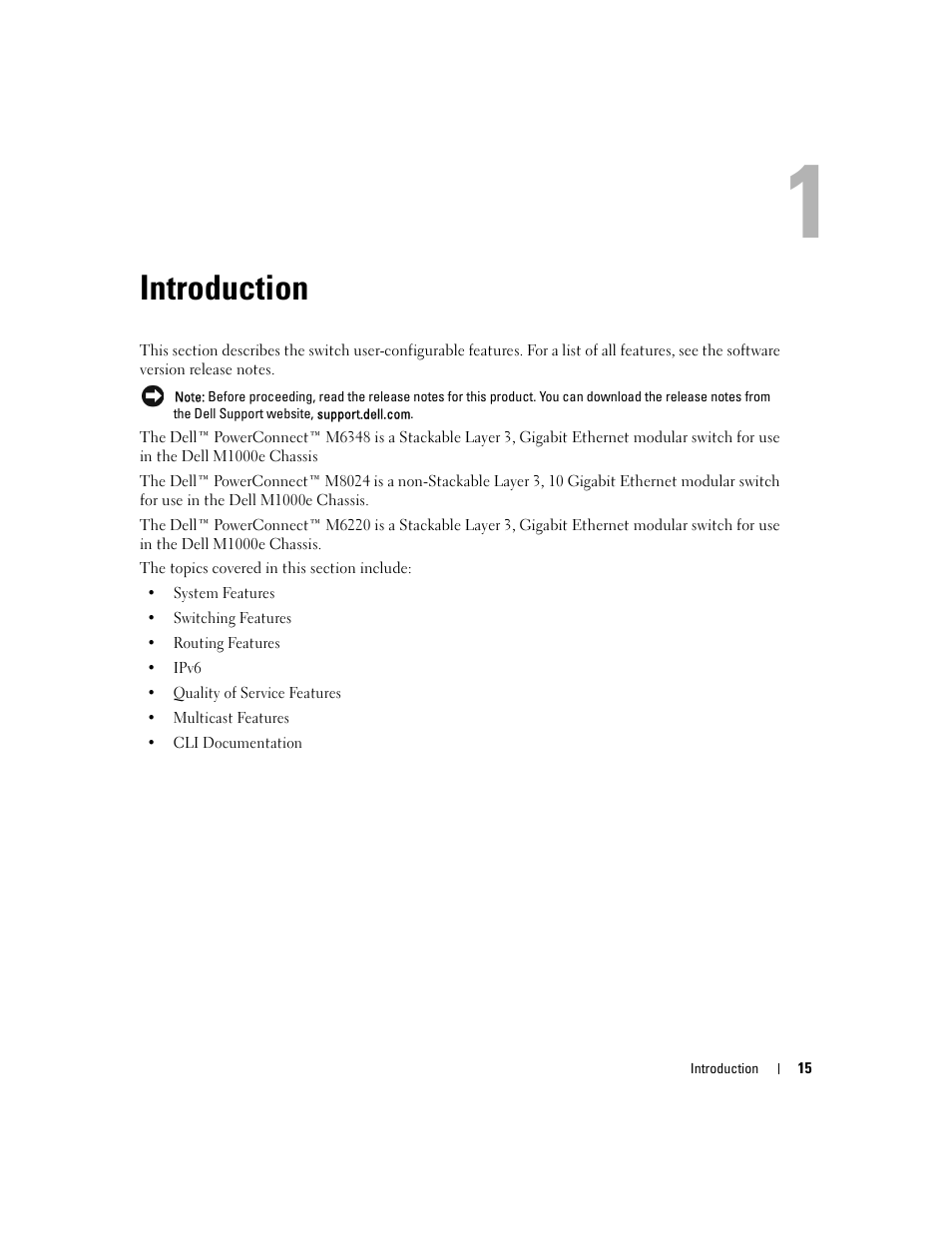 Introduction, 1 introduction | Dell POWEREDGE M1000E User Manual | Page 17 / 737