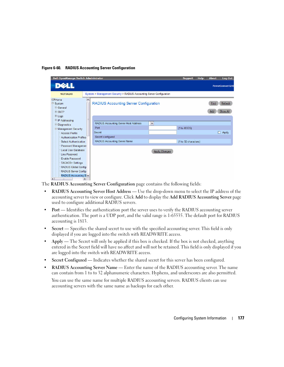 Dell POWEREDGE M1000E User Manual | Page 179 / 737