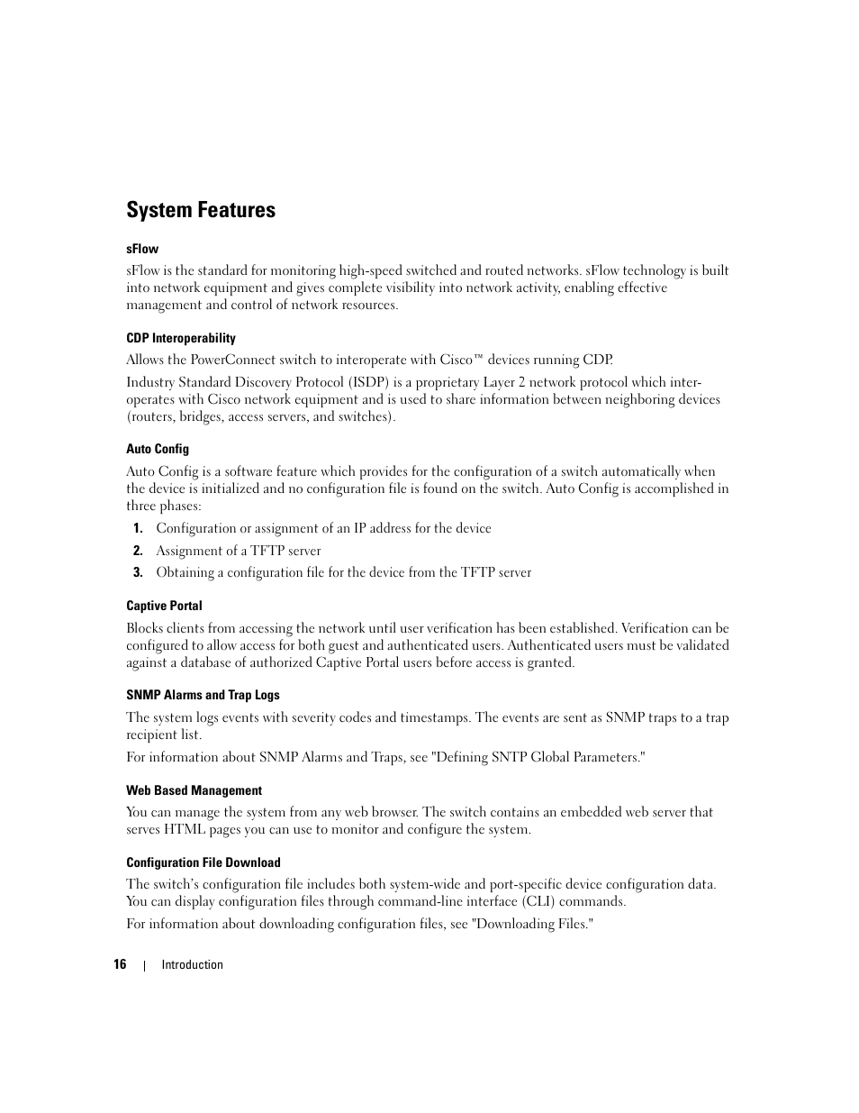 System features | Dell POWEREDGE M1000E User Manual | Page 18 / 737