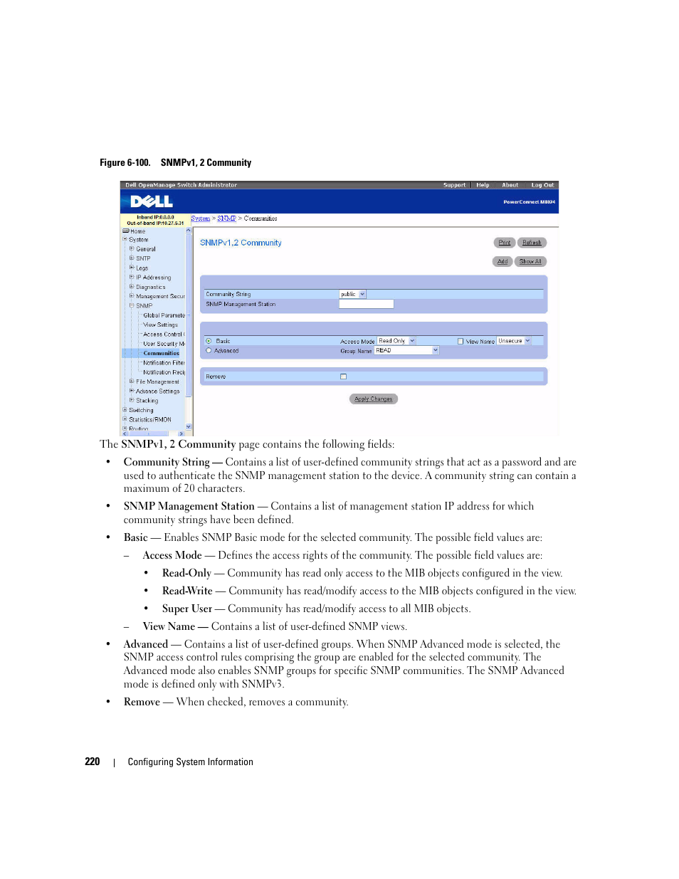 Dell POWEREDGE M1000E User Manual | Page 222 / 737