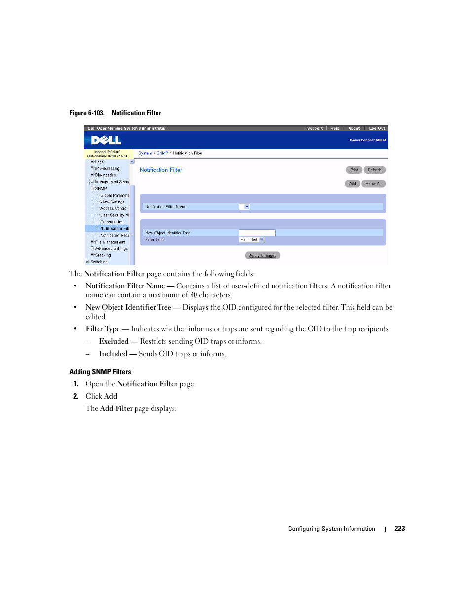 Dell POWEREDGE M1000E User Manual | Page 225 / 737