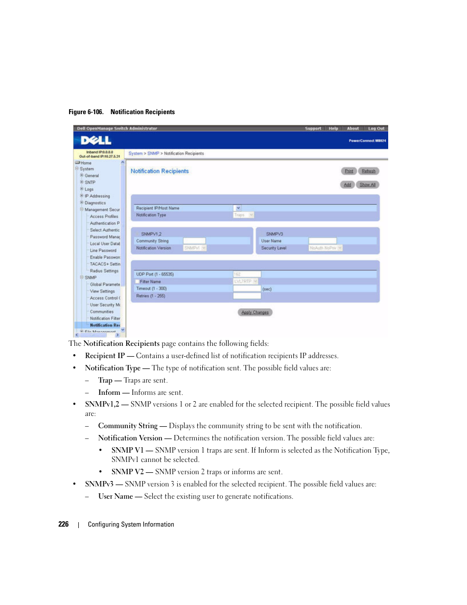 Dell POWEREDGE M1000E User Manual | Page 228 / 737