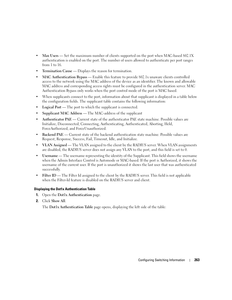 Dell POWEREDGE M1000E User Manual | Page 265 / 737