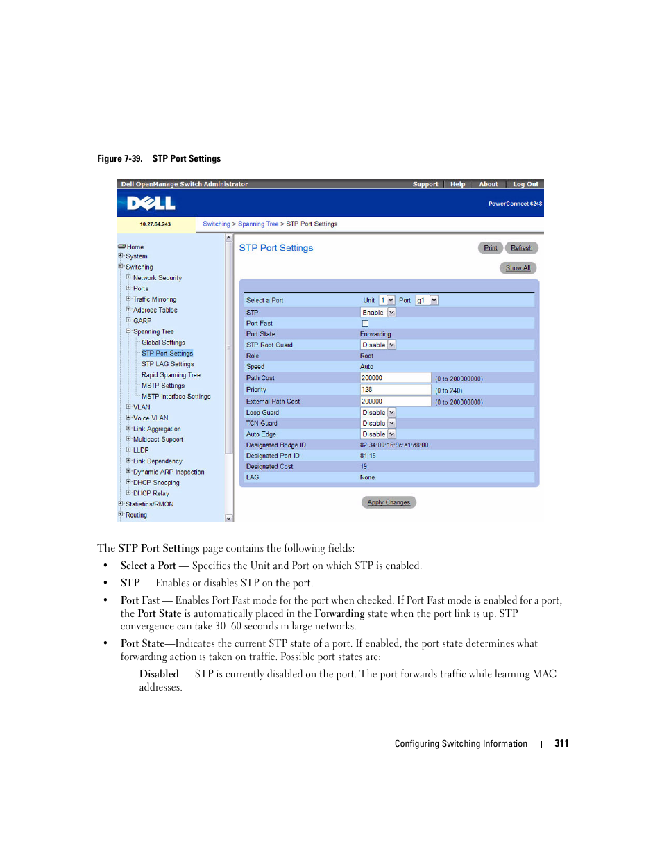 Dell POWEREDGE M1000E User Manual | Page 313 / 737